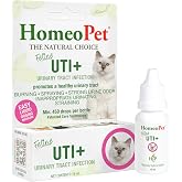 HomeoPet Feline UTI+ Urinary Tract Supplement for Cats, 15 Milliliters | Natural urinary tract support for cats, safe and gentle homeopathic formula, liquid drops suitable for daily use
