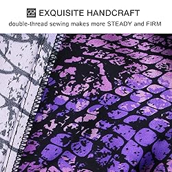 MANSPHIL Purple Crocodile Pattern Silk