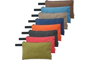 KOYYTO 8 Pack Canvas Tool Pouch with Zipper,Upgrade 16 oz Heavy Duty Small Tool Bag,Multipurpose Organizer Utility Tool Bag,for Tools,Office Supplies,Cosmetics,Stationary