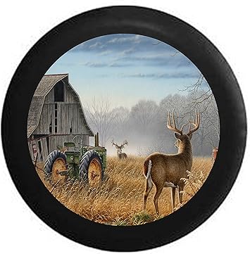 Amazon Com Pike Outdoors Full Color Old Barn White Tail Deer Big