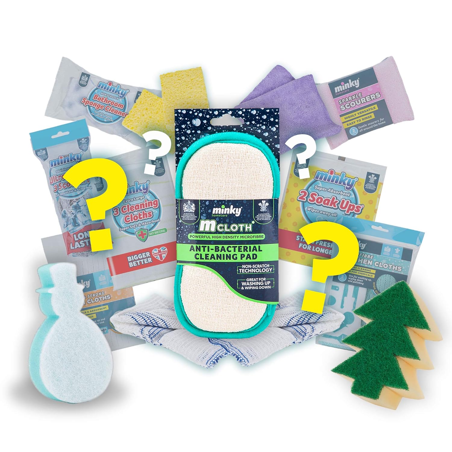 Minky M Cloth Antibacterial Pad Mystery Seasonal Cleaning Bundle