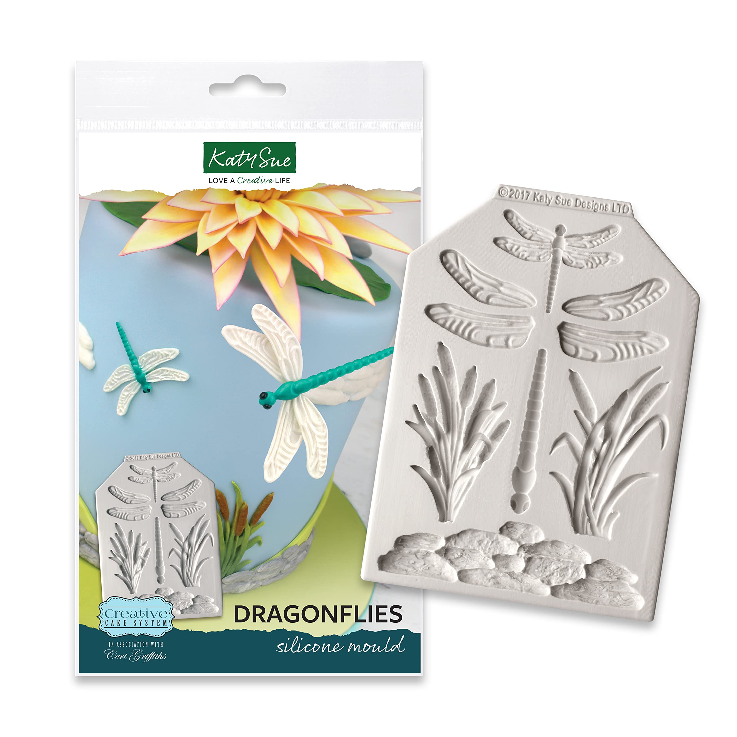 Katy Sue Dragonflies Silicone Cake Decorating Mould (from The Ceri Griffiths Creative Cake System)