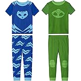 PJ Masks Toddler/Little Boys' 4 Piece Cotton Pajama Set