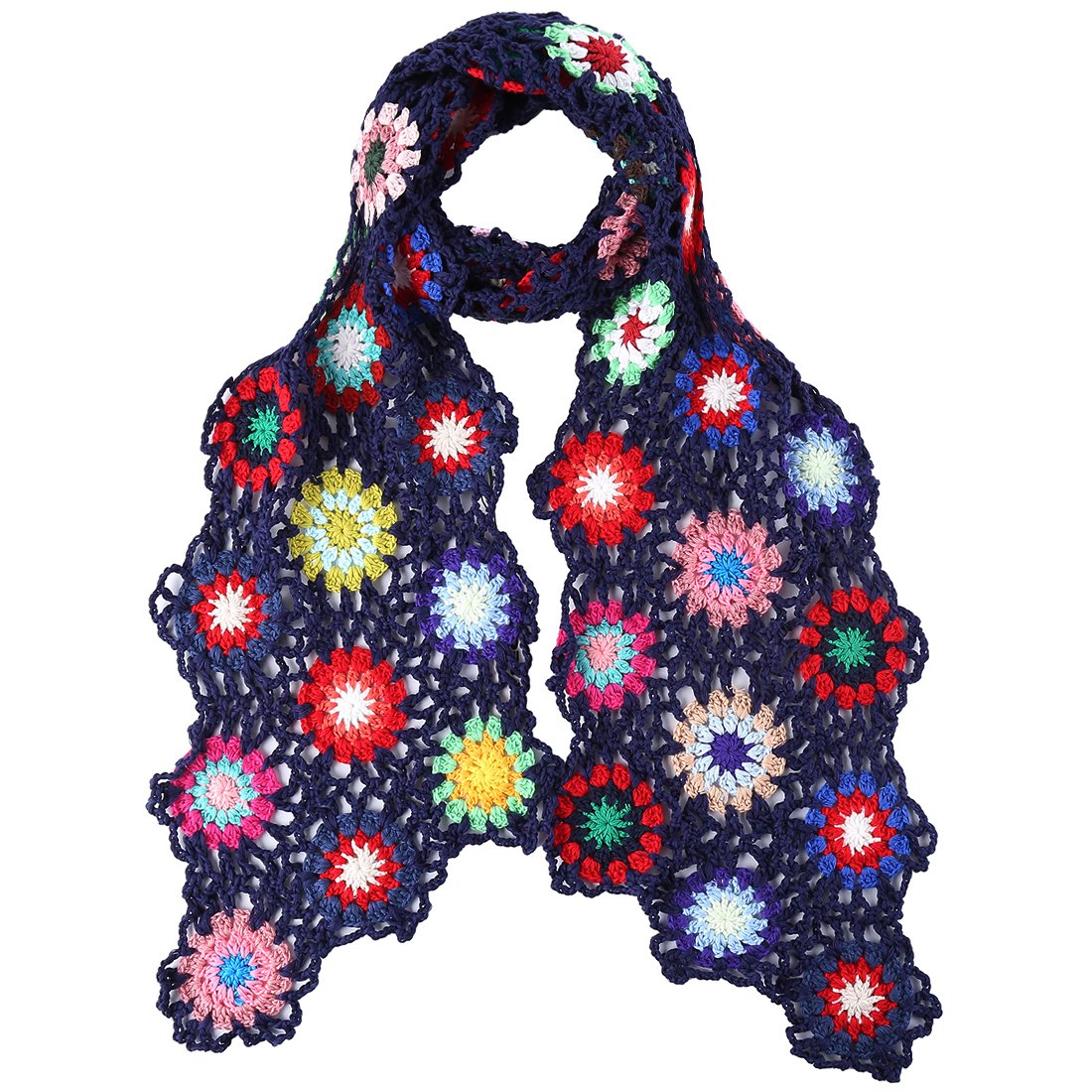 ZORJAR Scarfs for Women Winter Fashion Scarves Knitted shawls and wraps Colorful Flower ZORJAR Scarfs for Women Winter Fashion Scarves Knitted shawls and wraps Colorful Flower