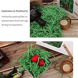 MARSROAM Green Crinkle Paper Filler 1 LB Shredded