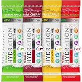 NewTrition&reg; Hydration Powder - Pack of 48 Electrolyte Powder Packets, Naturally Flavored Hydrating Packets for Water, Electrolytes with Vitamins Green Apple, Tart Cherry, Pineapple, Mystic Melon