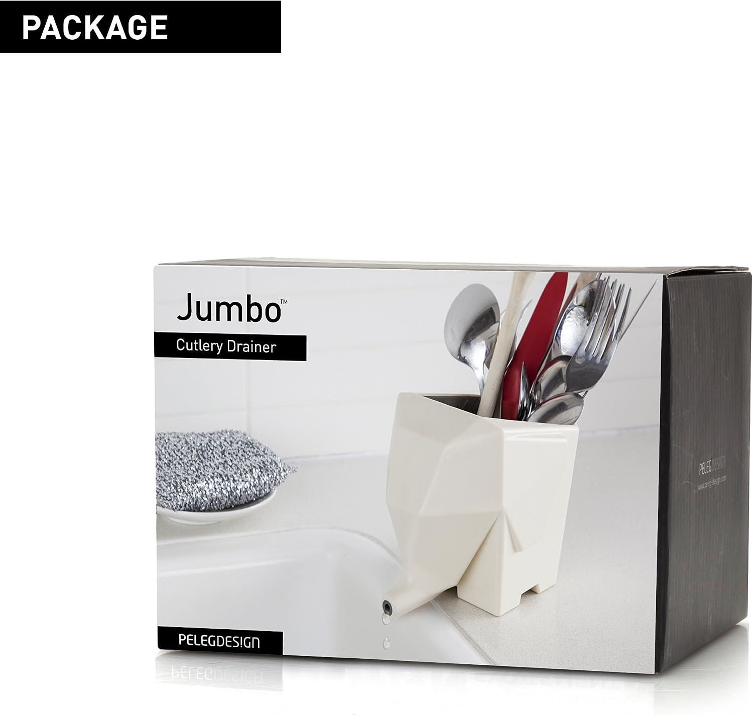 Monkey Business Jumbo cutlery drainer white - Image 3