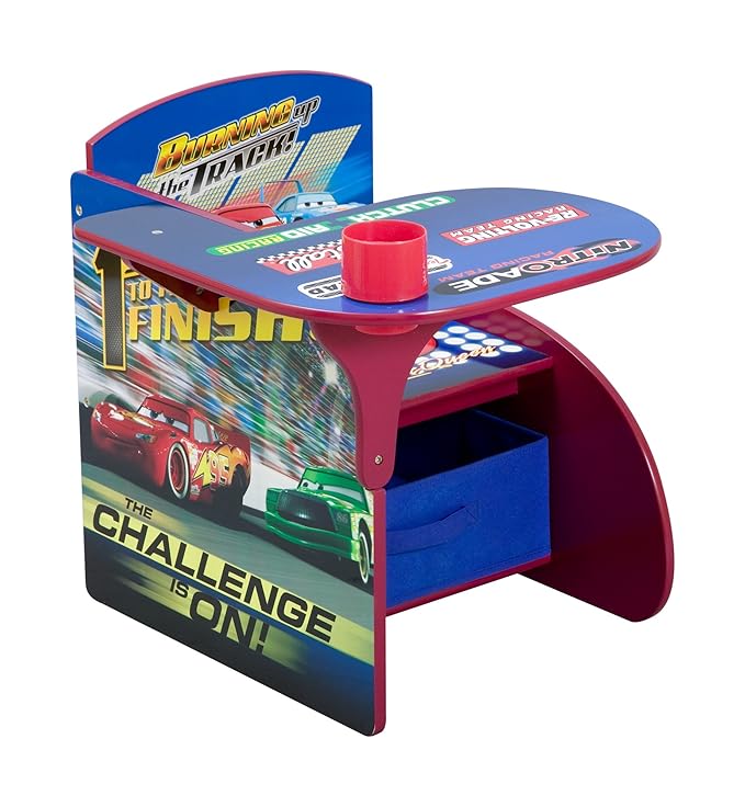 disney cars chair desk with storage bin