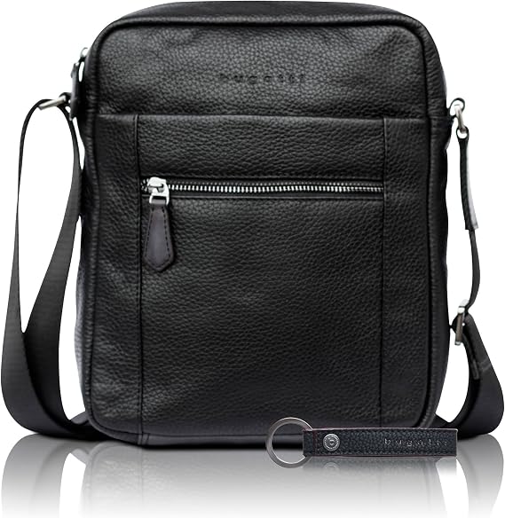 Sac Bandoulière Bugatti Elsa - Cuir De Vachette Véritable, Anse Et Bandoulière Amovible