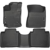 Husky Liners Weatherbeater Floor Mats | Fits 2015 Toyota Venza | Front & 2nd Row, 3-pc Black - 98661