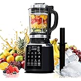 Glass Blenders for Kitchen with Tamper, Blender for Smoothies, Professional Blenders 1500W Motor, 9 Adjustable Speeds, 14 Preset Programs, High-Speed Heating Blender for Nut Milk, Soups, Sauces & More