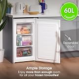 Abode Under Counter Freezer 60L 48cm Wide White 3 Drawers A85UCFZ482E1W view 7