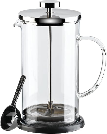 Prensa con Jarra de Cristal y Filtro Navaris Cafetera Francesa de Acero  Inoxidable Tetera cafetera Grande de émbolo Vintage 1 L para 8 Tazas  Cafeteras de émbolo Hogar y cocina futakuchi-hakata.com
