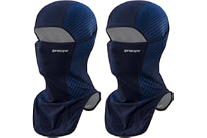 LONGLONG Balaclava Face Mask- 2 Pcs Sun Protection Mask Dustproof, Breathable Summer Full Face Cover for Motorcycle, Cycling