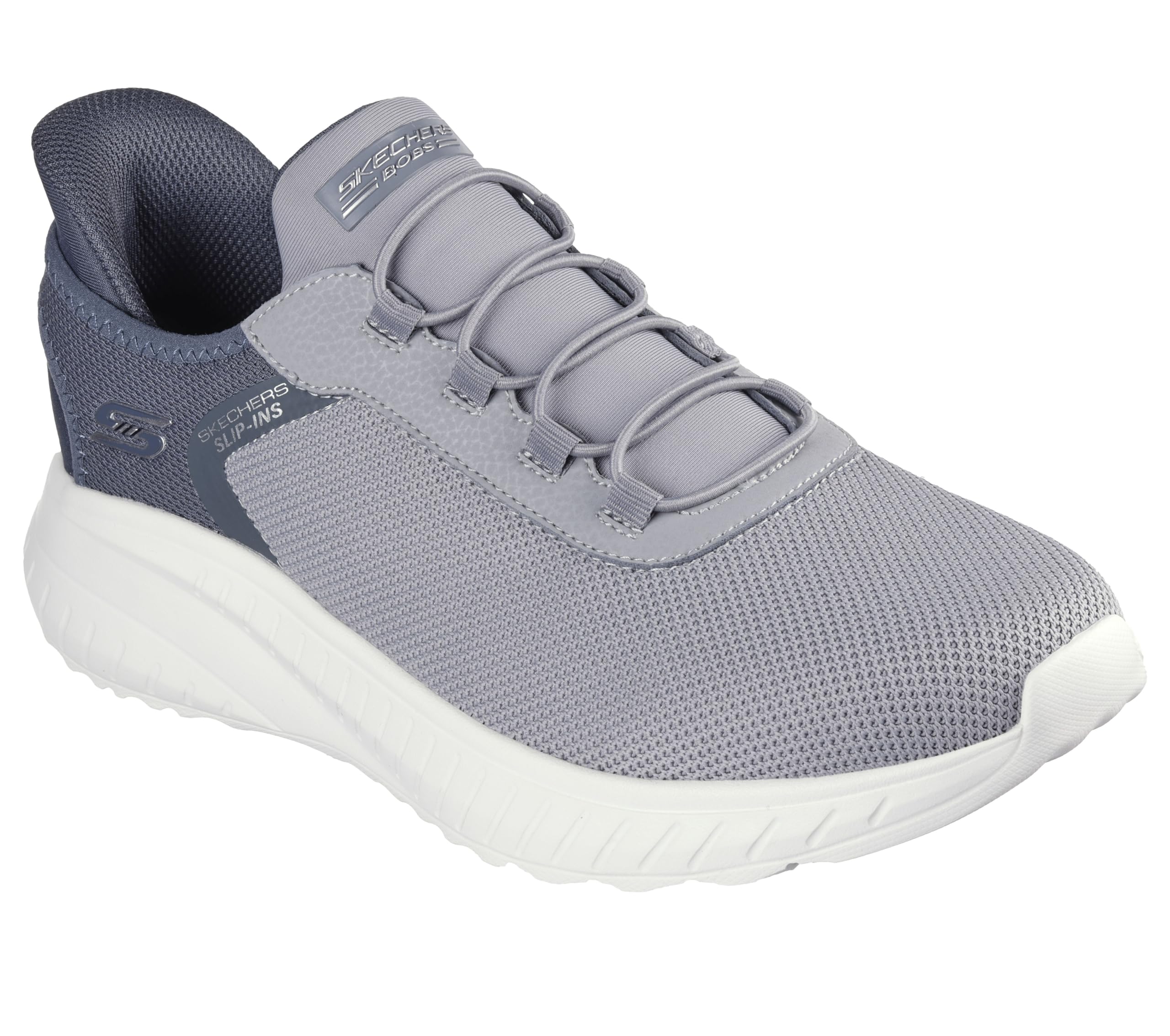 Skechers Men's Squad Chaos-Tough Walk Hands Free Slip-ins Sneaker, Gray, 7.5 Wide Image