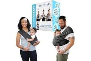 Active Yoga Baby K'tan Baby Carrier Wrap: #1 Easy Pre-Wrapped Baby Sling | Soft Yoga Fabric | UVA/UVB Infant Sun Protection | Breathable Quick Drying | Newborn to Toddler up to 35lb (See Size Chart)