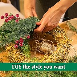 Watayo 60 Pcs Christmas Artificial Pine Branches