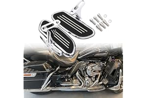 Motorcycle Passenger Floorboard Streamliner Footboard with Mount Bracket Kit Fit for Harley Touring Road Glide Street Glide R