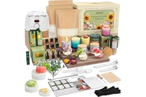 ZEROMX Candle Making Kit for Adults Beginners – 1200g Soy Wax, Digital Wax Melting Pot, Floral Candle Molds, Gift Boxes, Premium Candle Making Supplies, Complete DIY Set, Christmas Craft Gifts