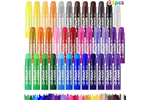 DUCHONG Tempera Paint Sticks For Kids, 36 Assorted Colors Washable Paint Set, Quick Drying Art Supplies for Toddlers and Kids, Ideal Christmas Basket Stuffers for Kid Toddler 1-3 2-4