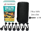 AlpineReach Koi Pond Netting Kit 2m x 3m Black Heavy Duty Mesh Net view 2