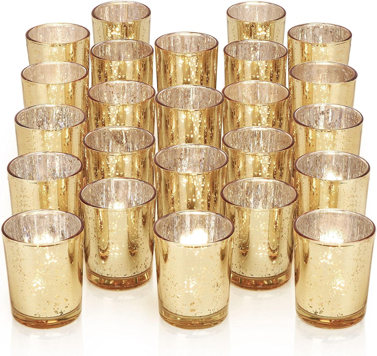 Luxurious gold mercury glass