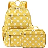 Bluboon Backpack for Girls Kids Preschool Backpack with Lunch Box Kindergarten Bookbag Toddler School Bags Set