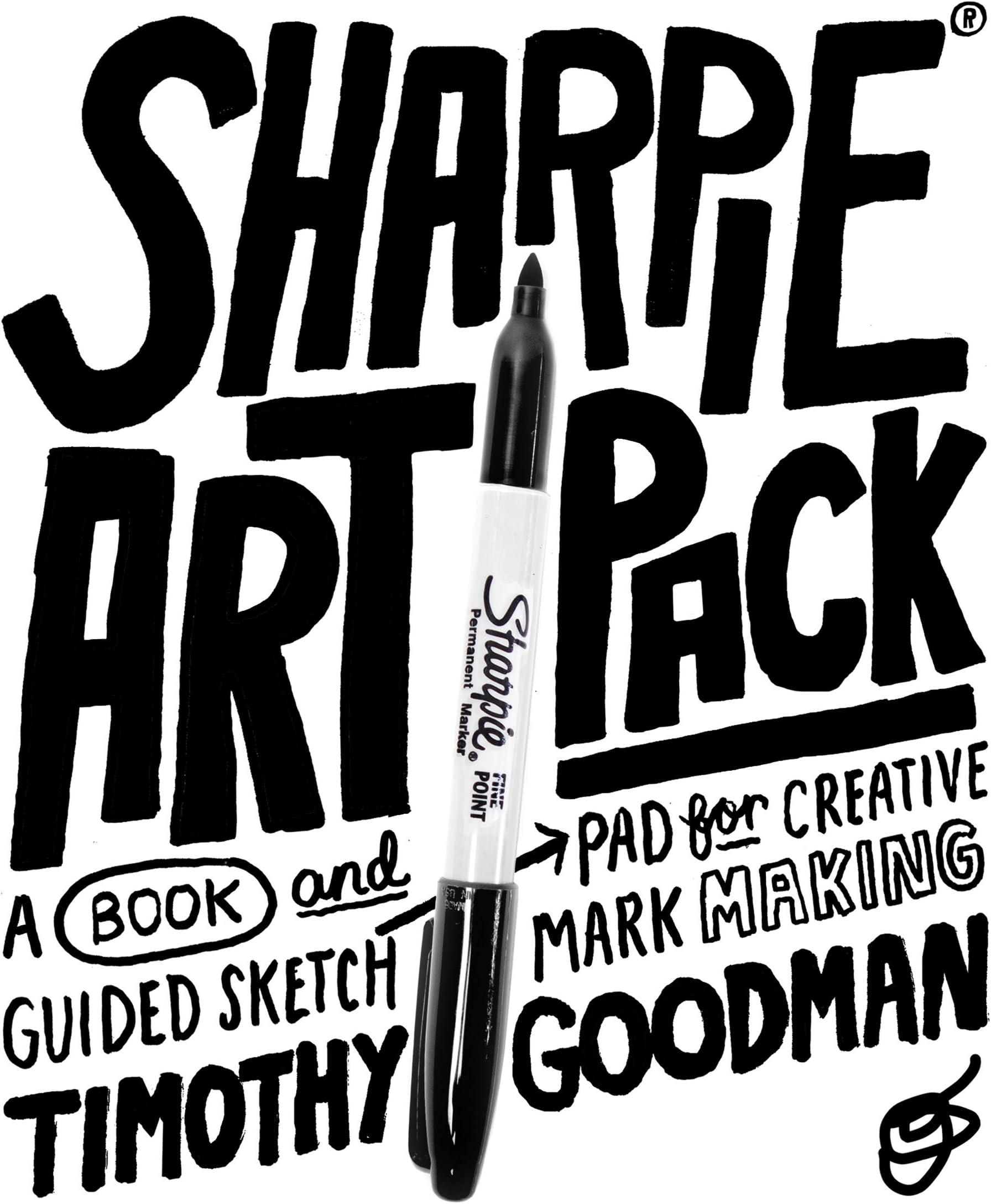 Sharpie Art Pack: A Book and Guided Sketch Pad for Creative Mark Making