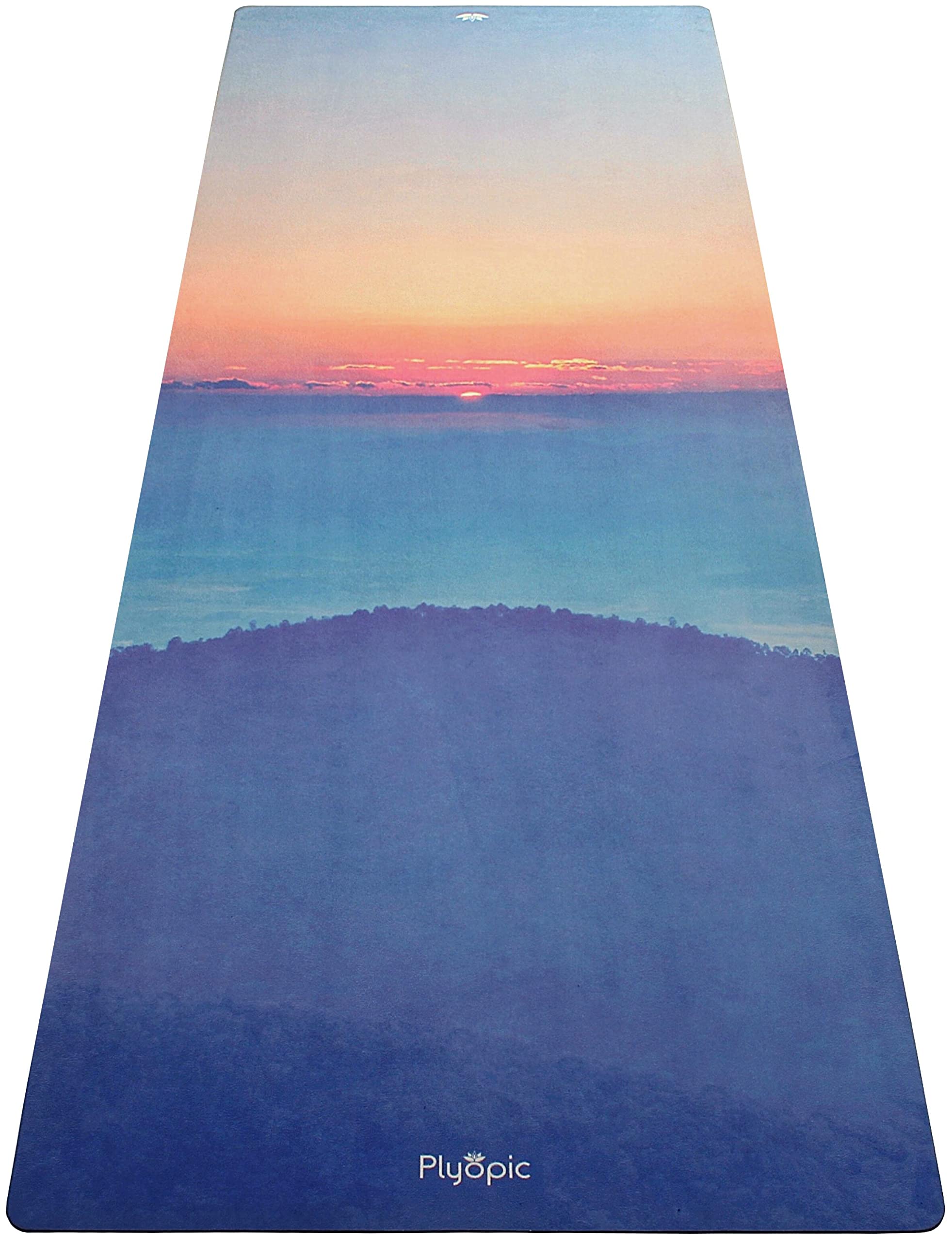 Plyopic All-In-One Hot Yoga Mat | Luxury Sweat-Grip Mat/Towel Combo | Non-Slip, Eco-Friendly Natural Rubber | Ideal for Yoga, Pilates, Bikram, Hot yoga, Workout and Exercise