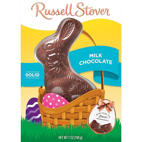 RUSSELL STOVER MILK CHOCOLATE EASTER RABBIT, 7 OZ.