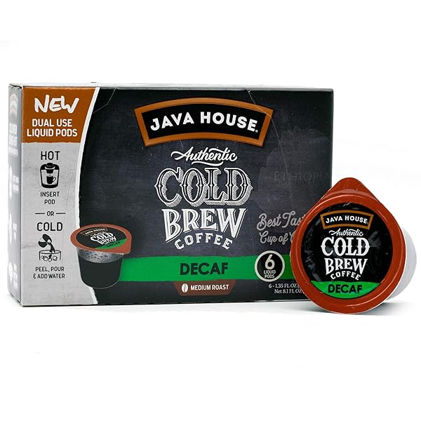 JAVA HOUSE SINGLE-SERVE COLD BREW COFFEE PODS –...