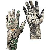 WOLFHUNT Camouflage Hunting Gloves Light Weight Full Finger, Men/Women Anti-Slip Camo Archery Gloves Touch Screen