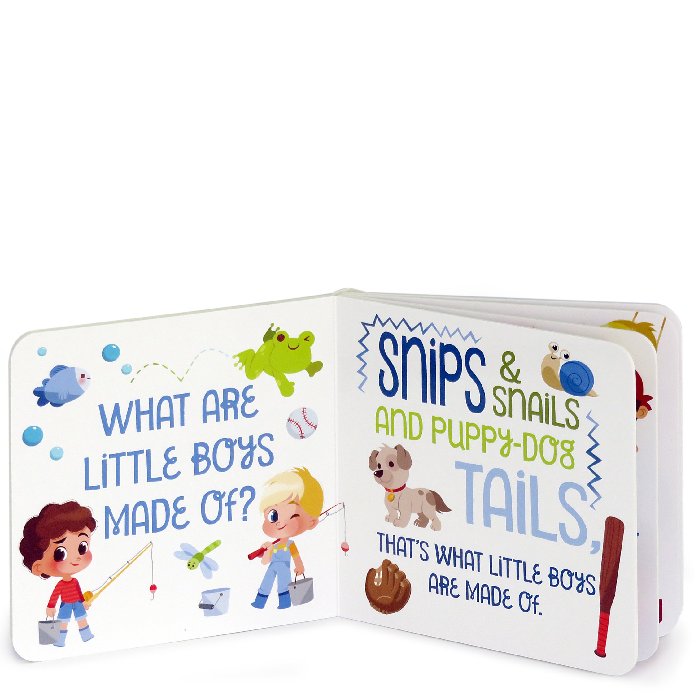 Cottage Door Press What Are Little Boys Made Of: Little Bird Greetings, Greeting Card Board Book with Personalization Flap, Gifts for Birthday, Baby Showers and More