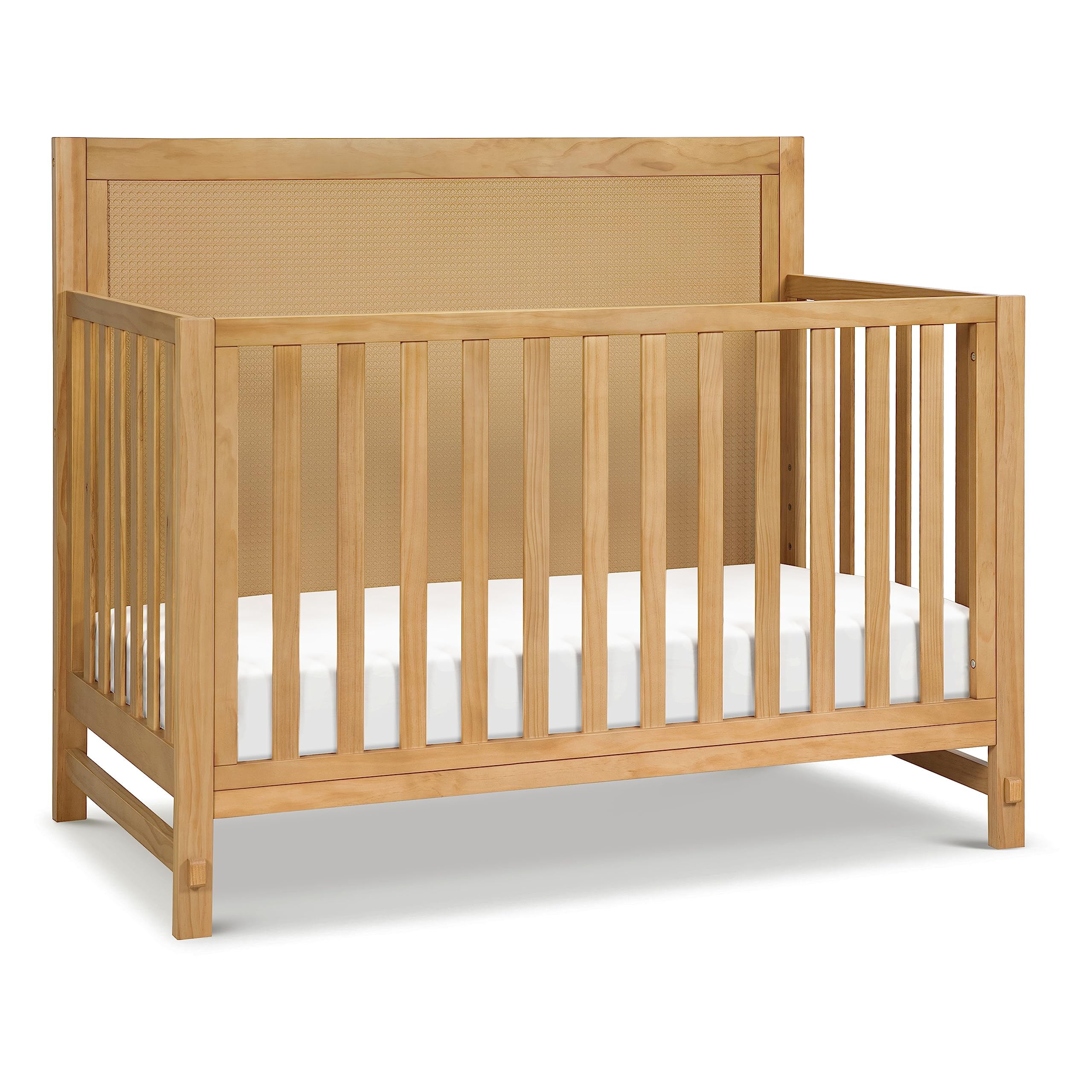 Photo 1 of DaVinci Margot 4-in-1 Convertible Crib in Honey GREENGUARD Gold Certified
