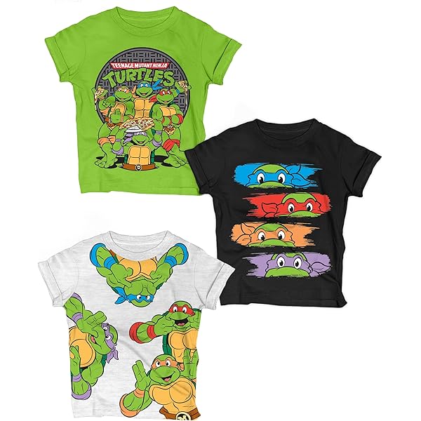 Camiseta Tortuga Vintage Nickelodeon Para Hombre Azul Retro