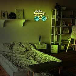 Engineering Vehicle Neon Sign for Wall Decor Tip