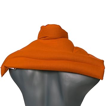 Saco cervical térmico de semillas | naranja | Cojín nuca, hombros ...