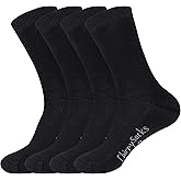 BambooMN Women's Thin with Thick Comfort Sole Socks, Rayon Bamboo Fiber, Dress Casual Comfortable Socks, 4 Pairs, 2 Sizes