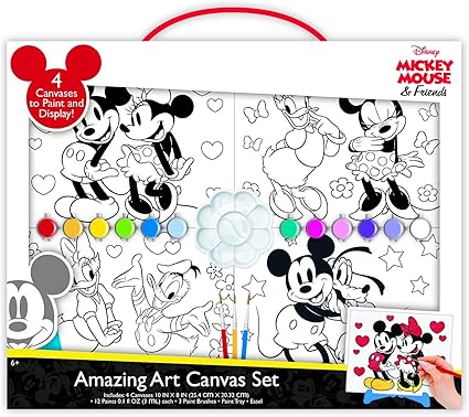 Amazon Co Jp ディズニー ミッキーとミニーマウス ペイントセット 子供用 クラフトキット キャンバスペイント ホーム キッチン Amazon Co Jp ディズニー ミッキーとミニーマウス ペイントセット 子供用 クラフトキット キャンバスペイント ホーム キッチン