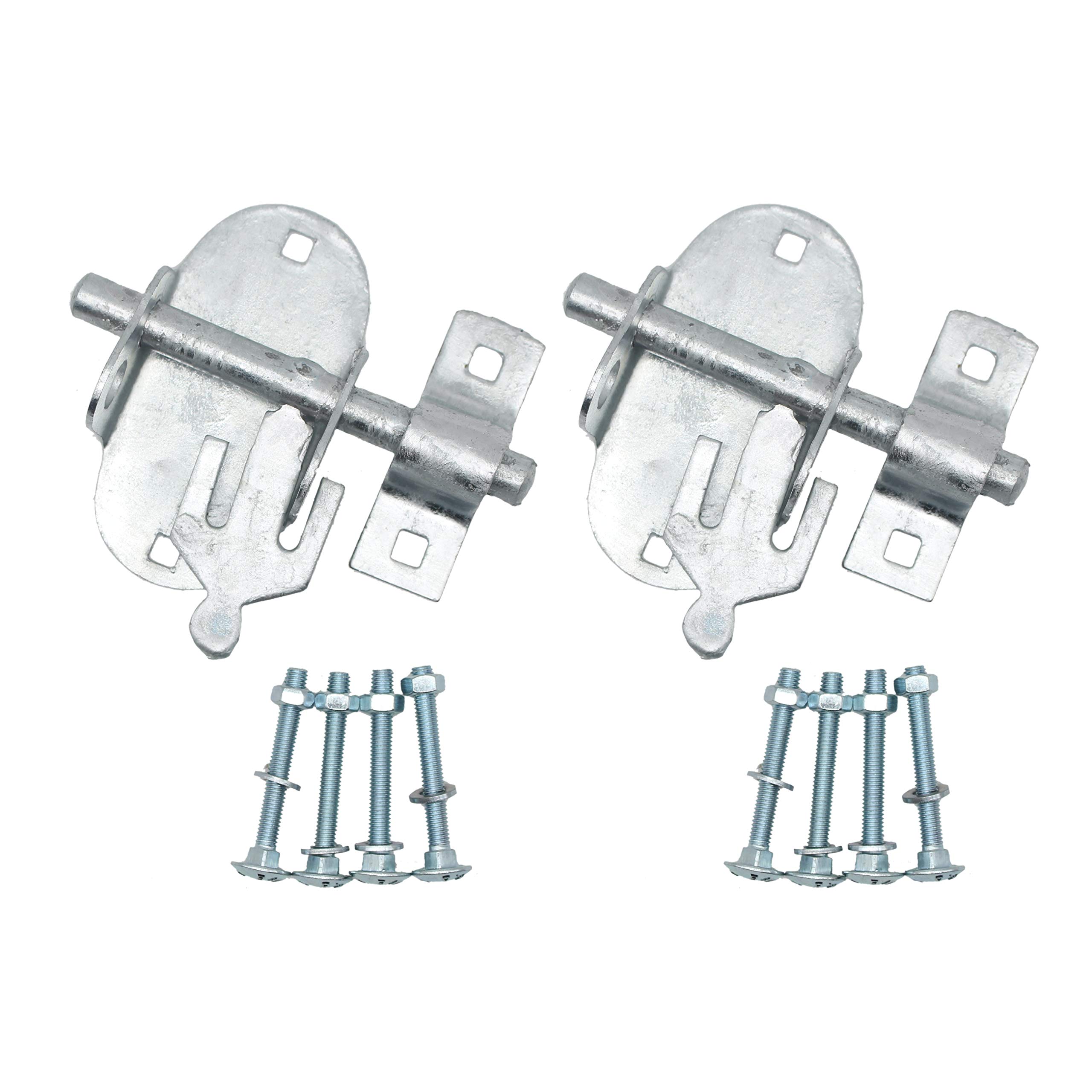 Oval Pad Lock Bolt | 4 INCH / 100mm | Hot Dip Galvanised | Pack of 2