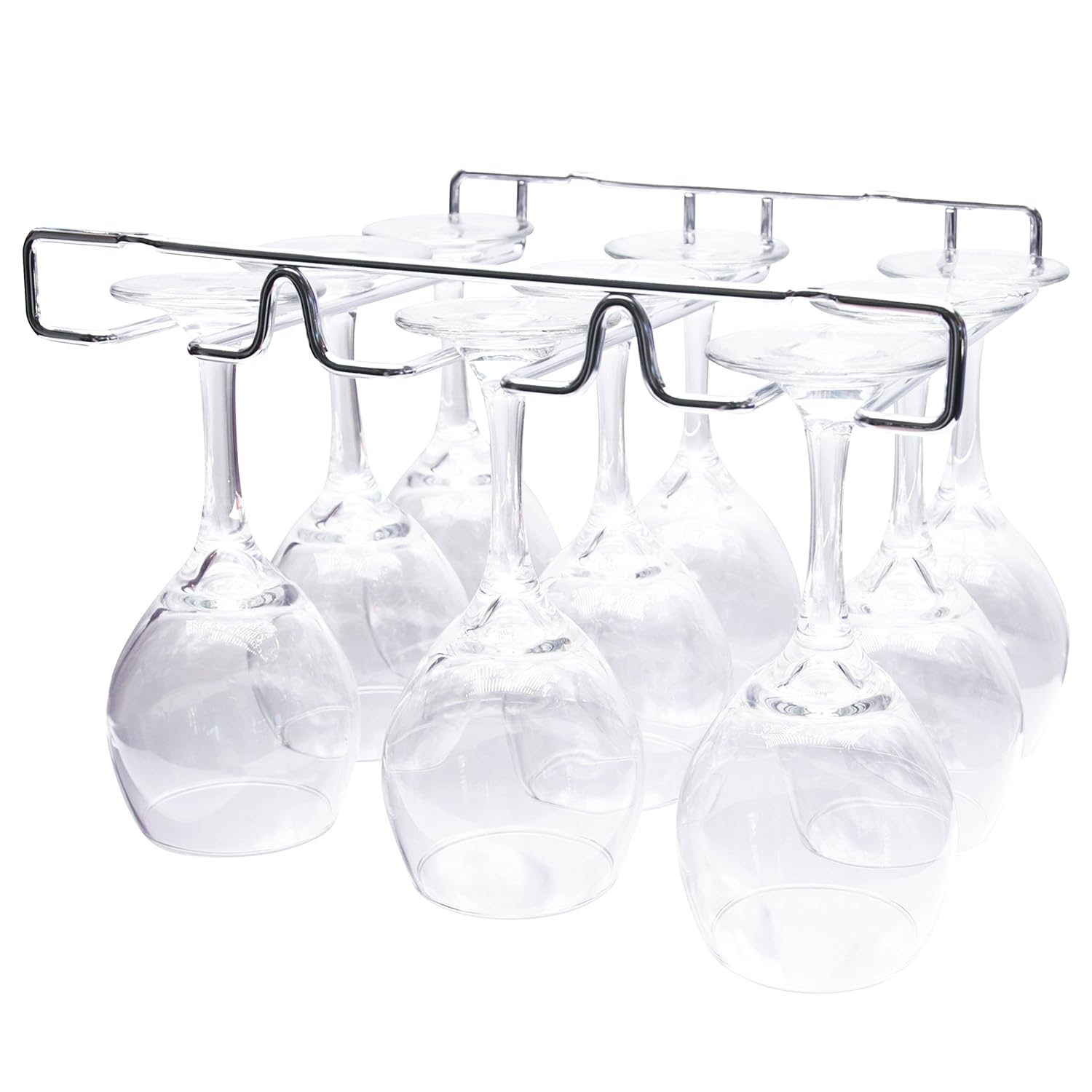 Best Wine Glass Rack Under Cabinet Single Row