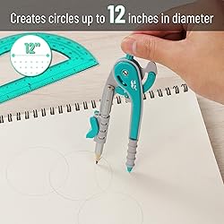 Mr. Pen- Compass and Protractor Set, Green, Compass