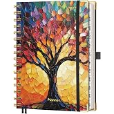 AHGXG Academic Planner 2026-2027, July 2026 - June 2027, 5.7" x 8.3" | Weekly and Monthly, Hardcover, Spiral-Bound, Calendar, Agenda for Women, Student, School, 12-Month Tabs (Colourful Tree)