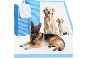 Gimars XXXL 31X47” 40 Count 1200ML Super Absorbent Thicken 6-Layer Ultra Large Dog Pee Pads — Leak-Proof Odor-Control Quick-Dry Training Pads for Large Senior Dogs, Puppies, Cats & Pets