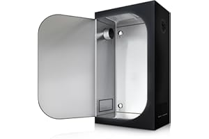 TopoGrow 36"X20"X63" Grow Tent High Reflective Mylar Gardening Growing Dark Tents Room, with Durable Frame and Removable Floor Tray for Indoor Plant Growing Seedling, Veg and Bloom