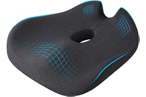DREAMER CAR Soft Support Hemorrhoid Pillow/Thick Donut Pillow for Hemorrhoids Designed Hole in The Right Place to Isolate The Anus Area Offer More Comfort and Relief for Sciatica, Hip, and Postpartum