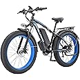 BLUMEMO Electric Bike for Adults 1000W, Removable 48V/17.5AH Battery E-Bike, Max 31Mph,Fat Tire Electric Bicycle 26" 4.0 for Trail Riding/Excursion/Commute 21-Speed Shifting UL and GCC Certified
