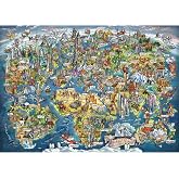 Anatolian Puzzle - Wonderful World Map, 3000 Piece Jigsaw Puzzle, 4923, Multicolor