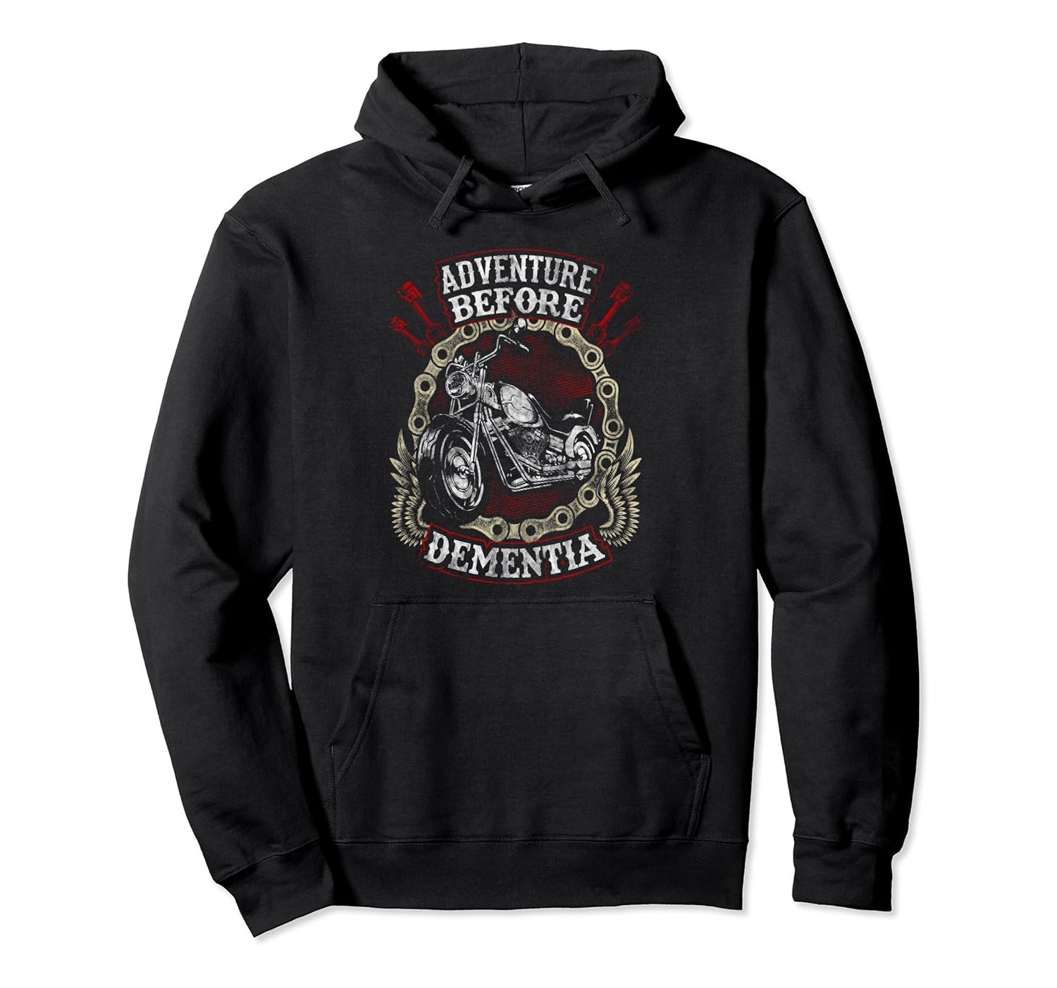 Adventure Before Dementia Funny Motorcycle Hoodie Biker-anz