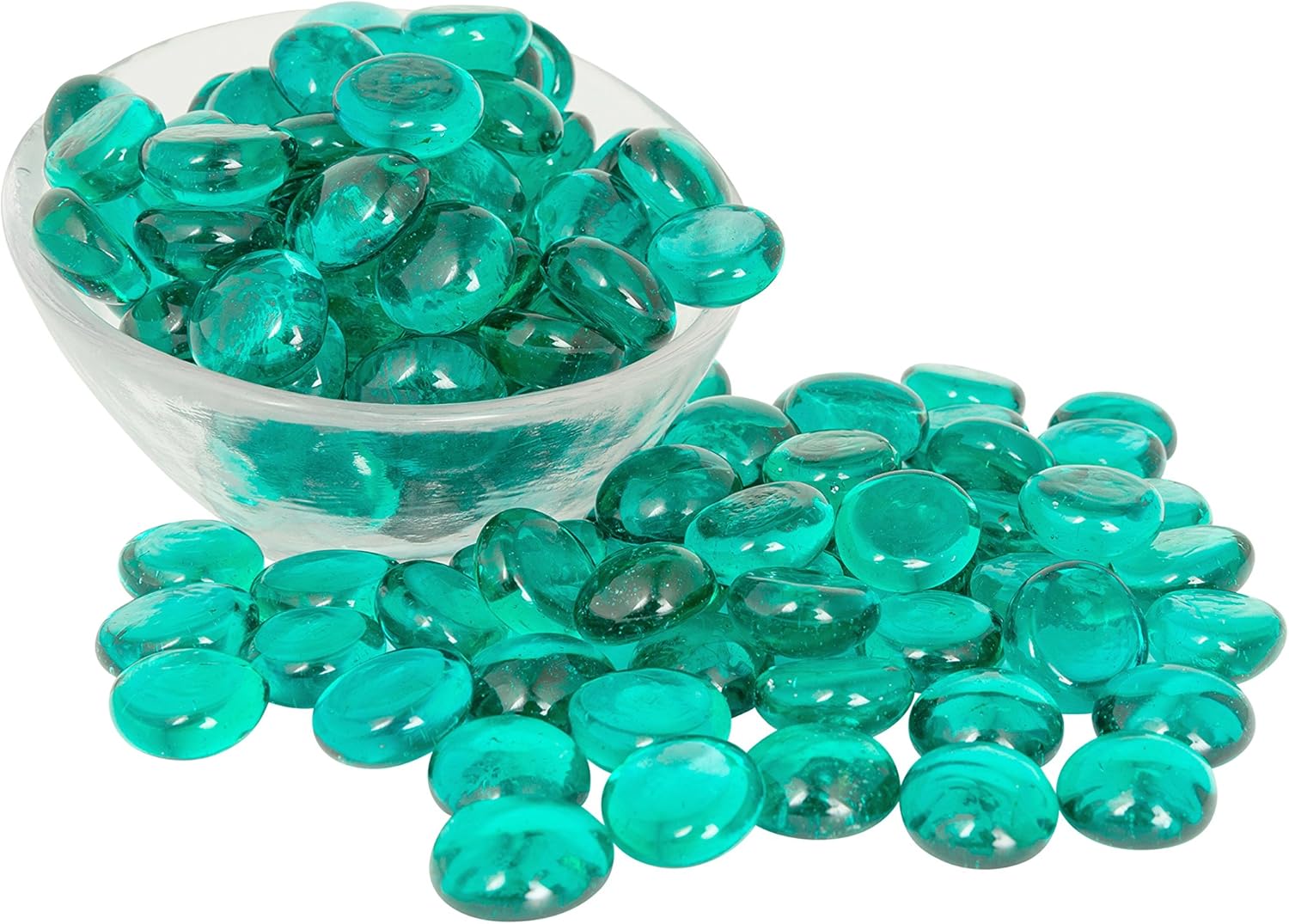 Artisan Supply Teal Glass Gems 1 Lbs. — Fills 1 1/4 Cups